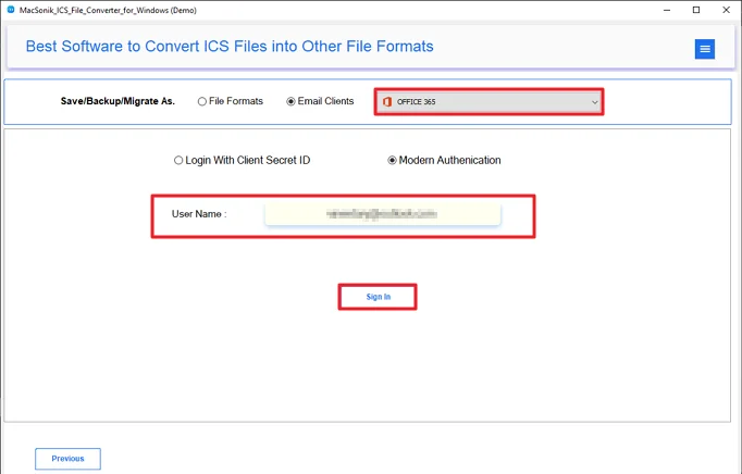 Import ICS to Office 365
