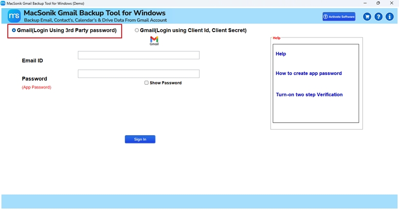 Choose folders to migrate