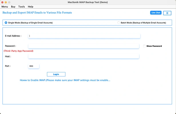 Download the IMAP Backup Tool
