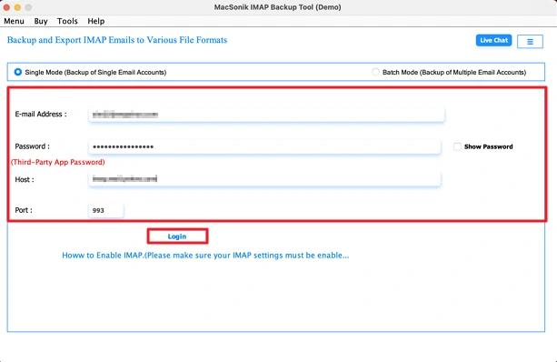 Install IMAP Backup Tool