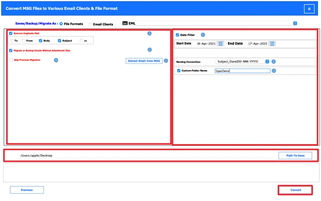Apply advance filters